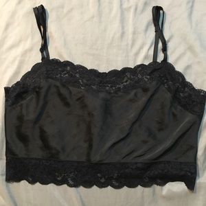 Brandy Melville Dionne Lace Silk Tank